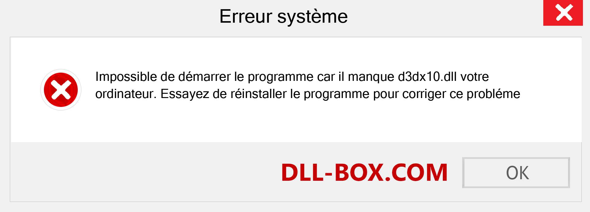 Le fichier d3dx10.dll est manquant ?. Télécharger pour Windows 7, 8, 10 - Correction de l'erreur manquante d3dx10 dll sur Windows, photos, images